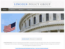 Tablet Screenshot of lincolnpolicygroup.com